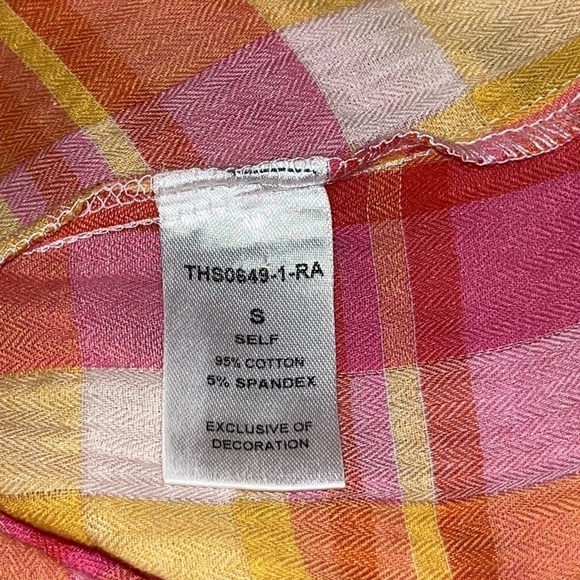 THML - Anthropologie Blouse Top Size S Teal Embroidered Top lightweight Colorful - Picture 10 of 16